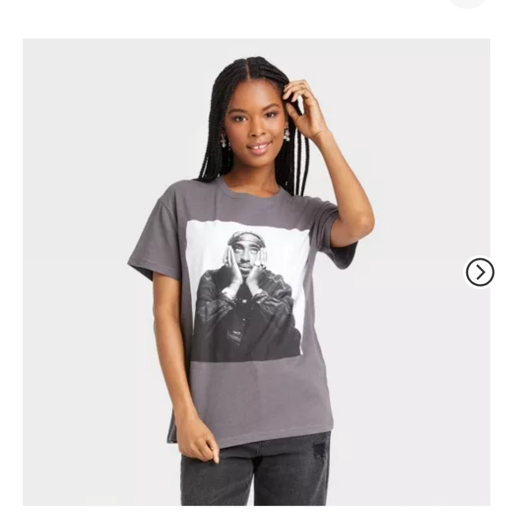 Women's Tupac Short Sleeve Graphic T Shirt